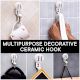 H Flat Ceramic Hooks